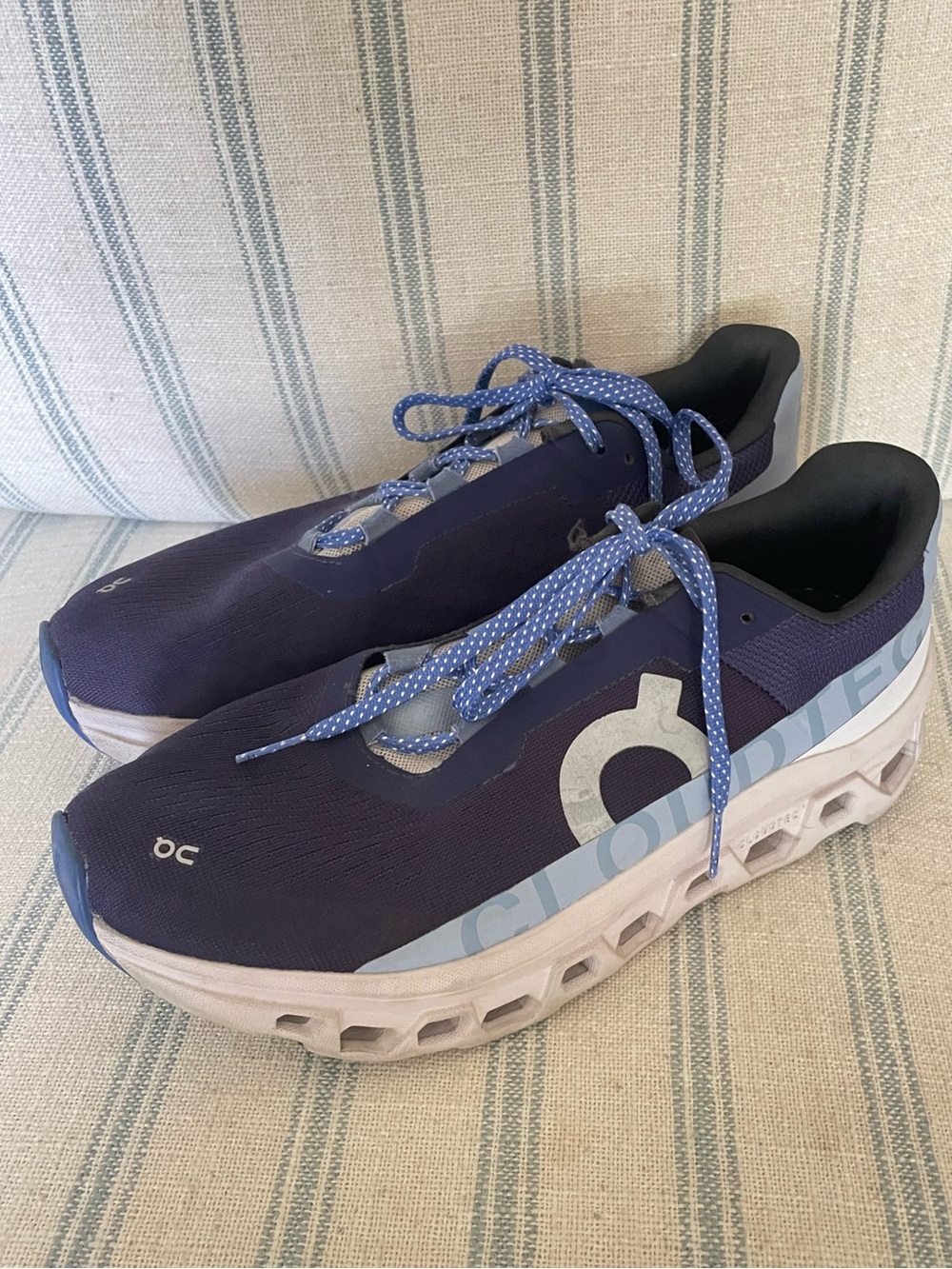 On Cloudmonster Nebula Ivory Running Shoes Sneakers Women's 10 US